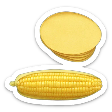 Stack of corn tortillas sticker