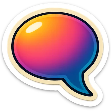 speach bubble sticker