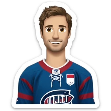 Quentin Papillon French hockey player from team « boxers de bordeaux » sticker