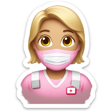 pink first aid kid sticker
