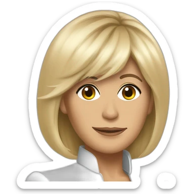 brigitte Macron sticker