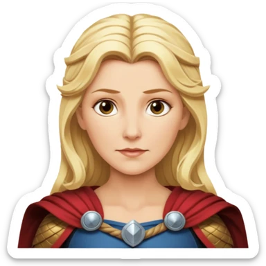 Frigga middle age mother of thor sticker