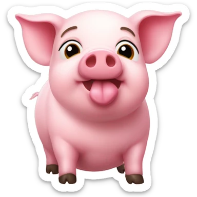 Love pigs  sticker
