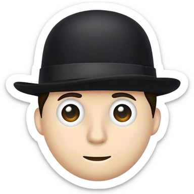 a bowler hat sticker