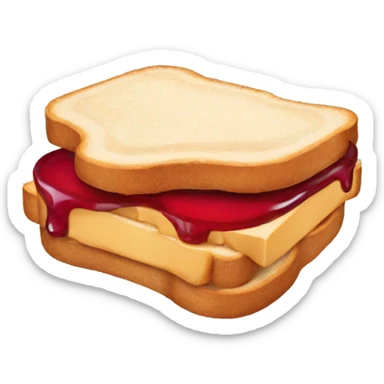 Peanut butter jelly sandwich  sticker