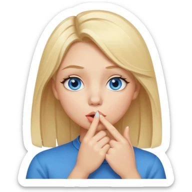 shhh wow girl sticker