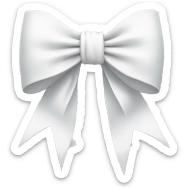 white bow sticker