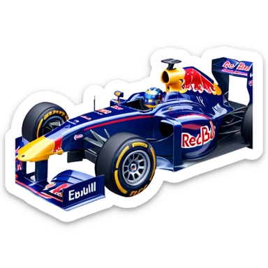 formula 1 red bull car sticker