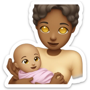 caring for the baby sticker