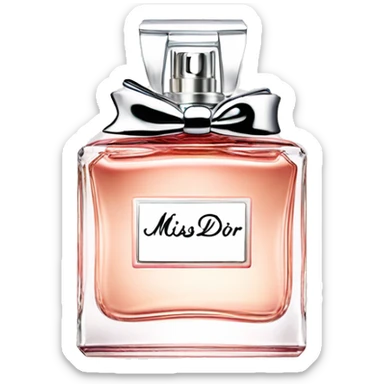Miss dior perfume sticker