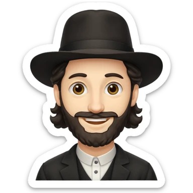 orthodox jew with side-curls sticker