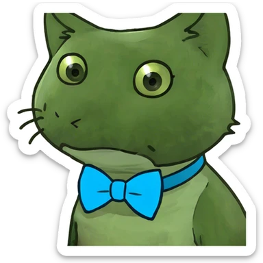 sad kitty sticker