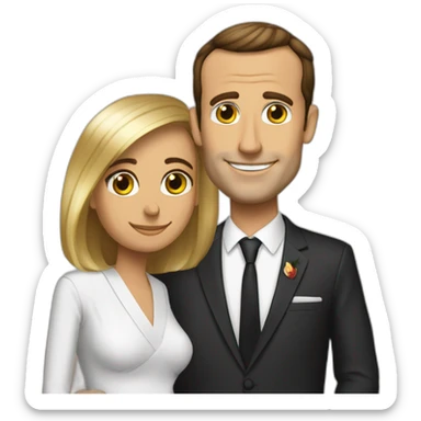 macron tombe amoureux d'une momie d'Égypte sticker