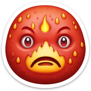 A big fat pimple sticker