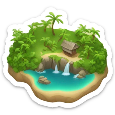 help on island sign sticker