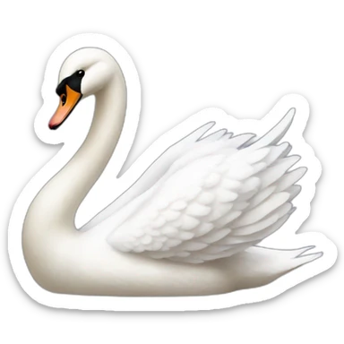 Swan sticker