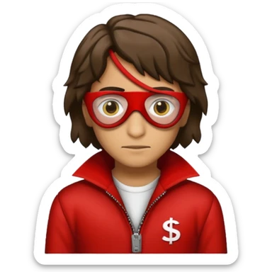 Tokyo in Money Heist, realistic sticker