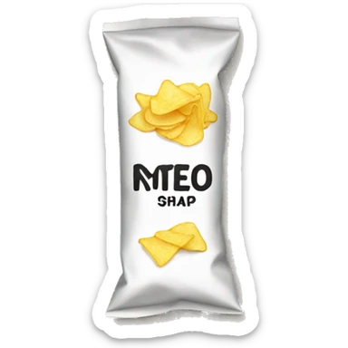 plain bag of chips sticker