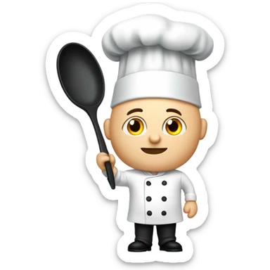 Bald chef sticker