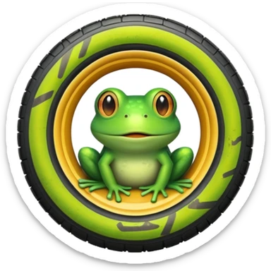 Frog Tire sticker