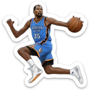 Kevin Durant qui dunke sticker