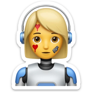 a girl choking herself out sticker