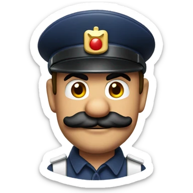 Mario le policier  sticker