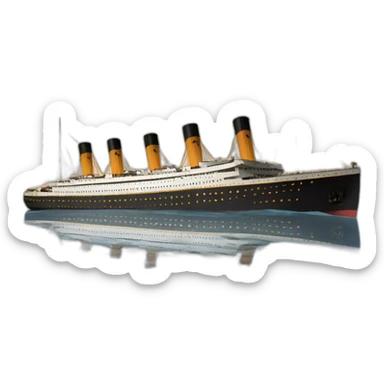 Titanic Ship sticker