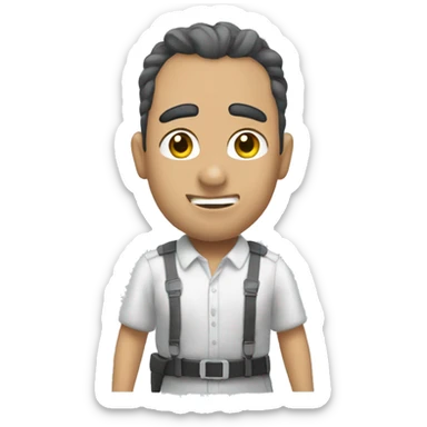 Un hurón de pelaje blanco  sticker