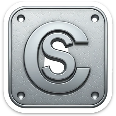 $ dollar metal symbol sticker