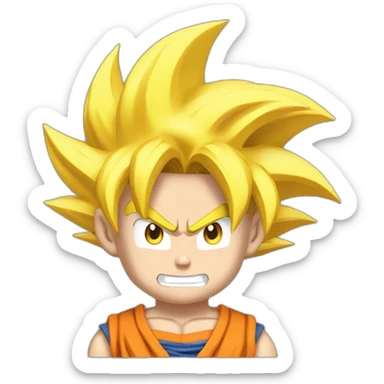 goku super saiyan 3 sticker