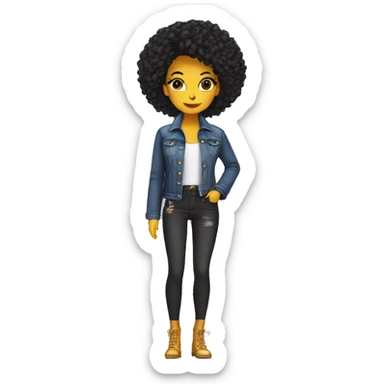 Sassy fashionista sticker