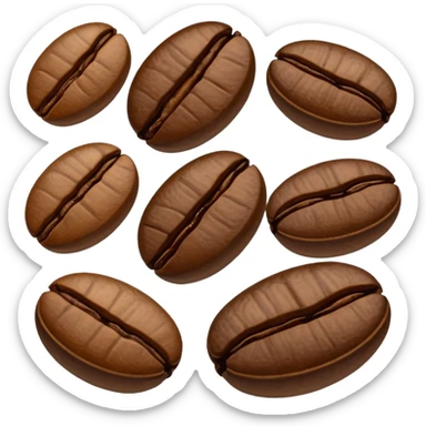 coffee bean pack sticker
