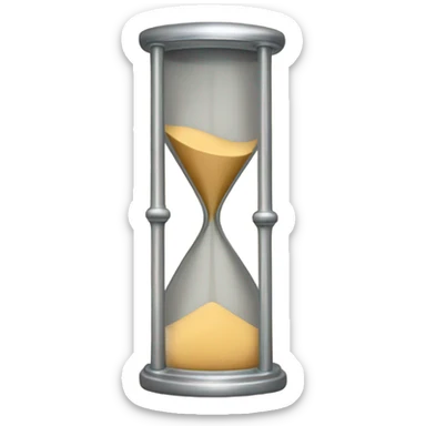 a long aluminum sand clock sticker