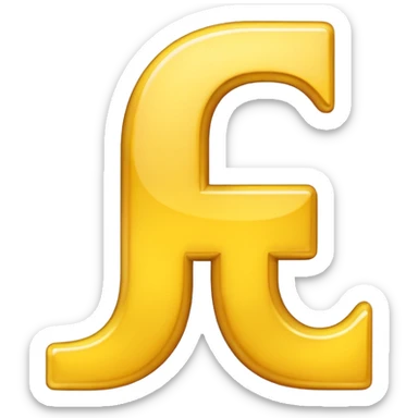 an emoji of letter f sticker