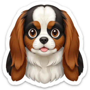 Chienne King charles sticker