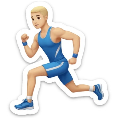 ligth man exercising sticker