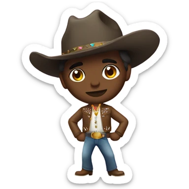 Disco cowboy alíen sticker
