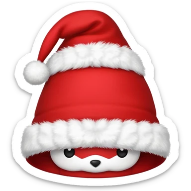 Gorro de navidad sticker