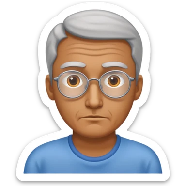 Blind father, ￼waiting for his daughter  sticker