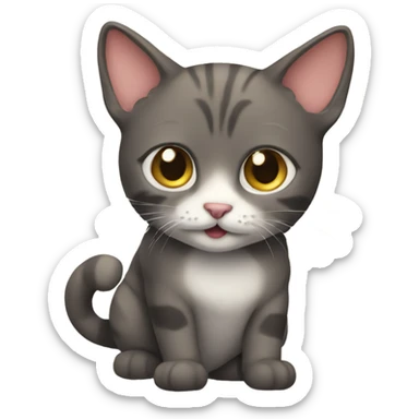 a cute cat  sticker