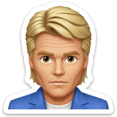 Dieter Bohlen, 80er Jahre, vokuhila sticker