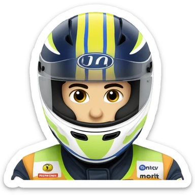 lando norris racing helmet sticker