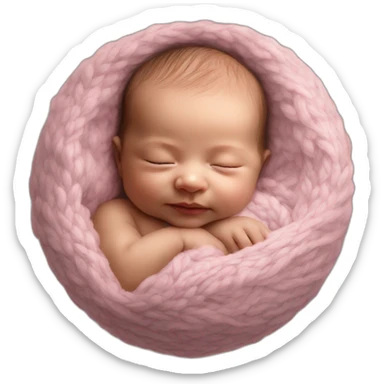 Newborn photography sticker