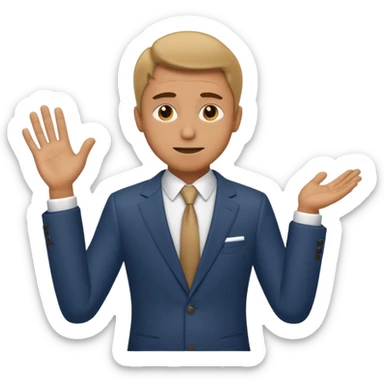 A cheapskate guy who asks 50/50 sticker