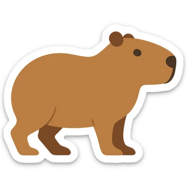 Capybara sticker