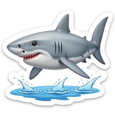 Tiburón con zapatos  sticker