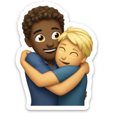 Hugs friend sticker