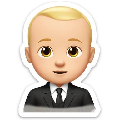 the boss baby full coat suit with less hair sticker