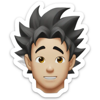 Goku from dragon ball z sticker